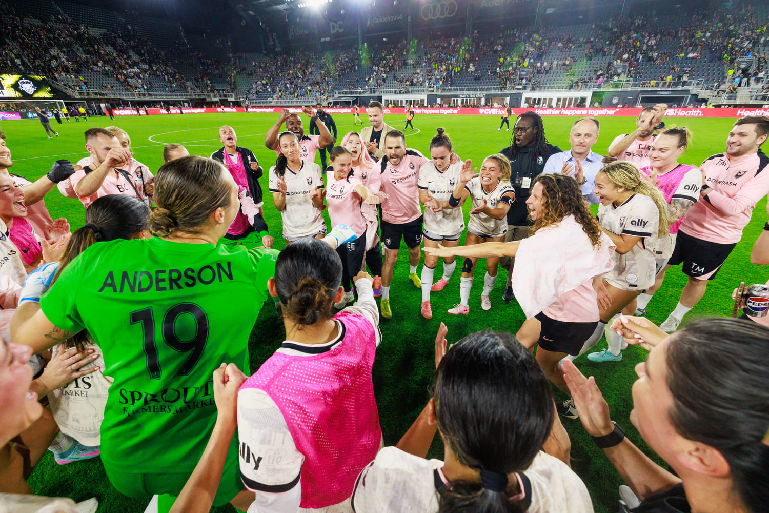 Elizabeth Eddy on the field